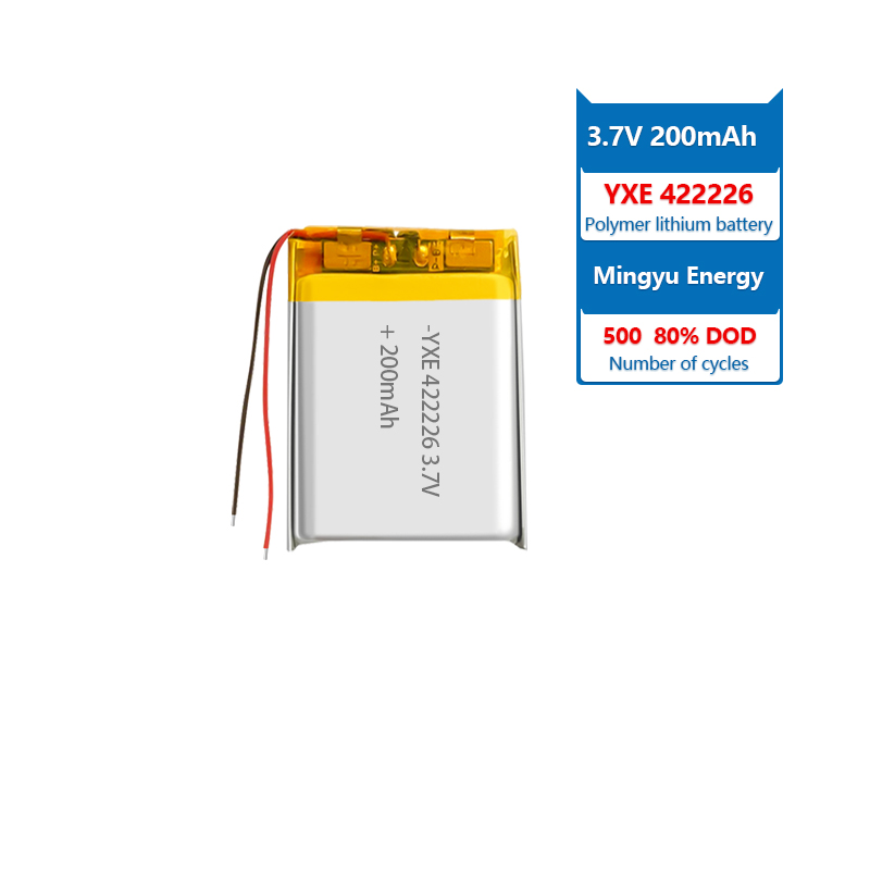 3.7 V Li-ion Battery 422226-200mah